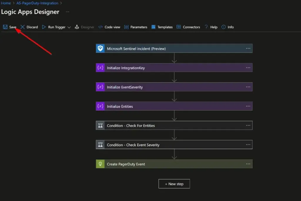 click the “Save” button